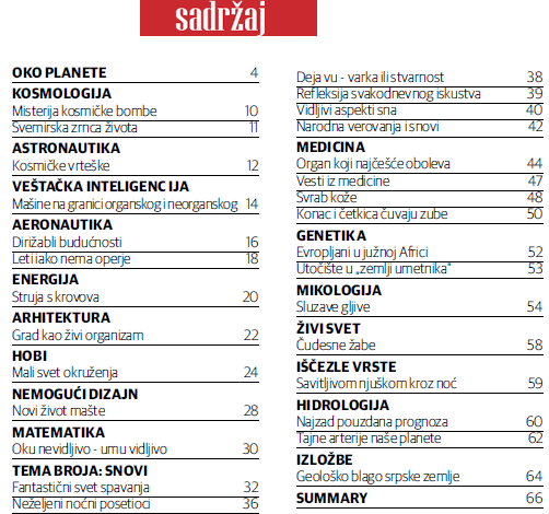 SADRZAJ PLANETA Br 62