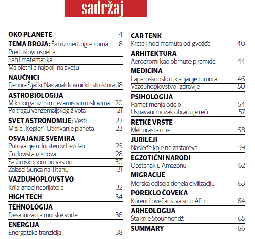 SADRZAJ PLANETA Br 62