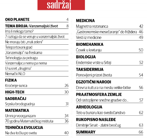 SADRZAJ PLANETA Br 74